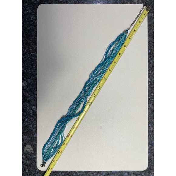 9 Strands Turquoise Style Necklace Vintage Necklace Antique Necklace - Picture 10 of 16